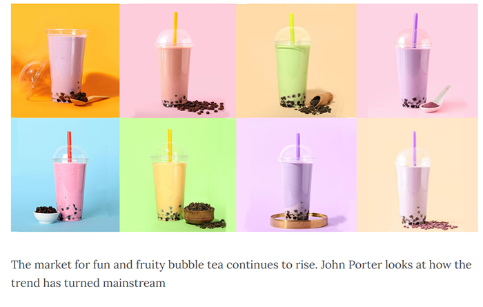 The Caterer bubble tea feature